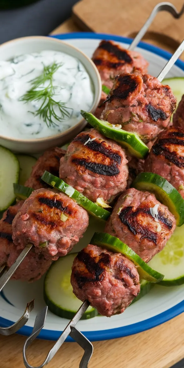 Beef Kofta Kebabs with Tzatziki2