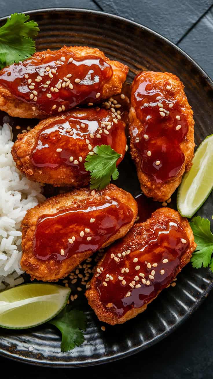 Honey Sriracha Glazed Chicken1
