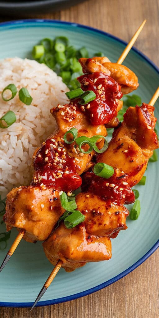 Korean Gochujang Chicken Skewers2