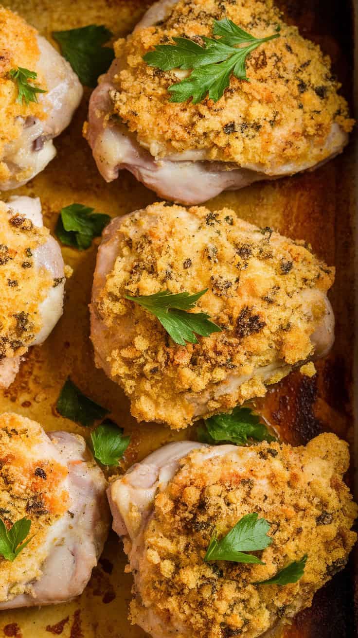 Parmesan Crusted Chicken Thighs1