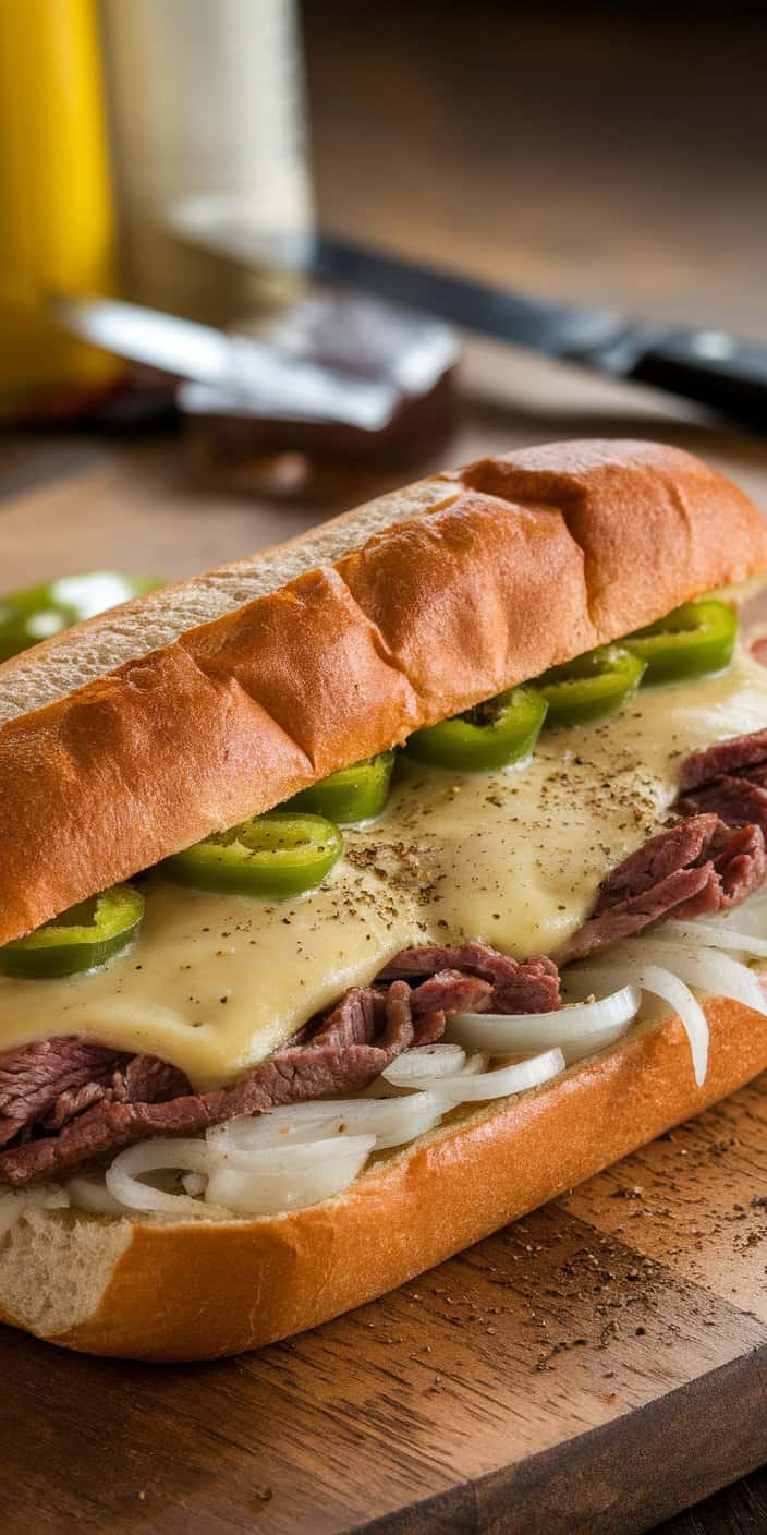 Philly Cheesesteak Hoagie Sandwich1