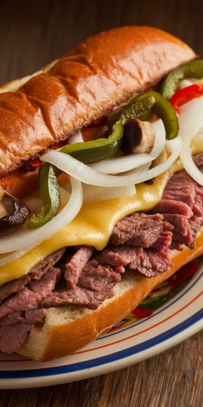 Philly Cheesesteak Hoagie Sandwich2