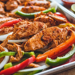 Sheet Pan Chicken Fajitas1