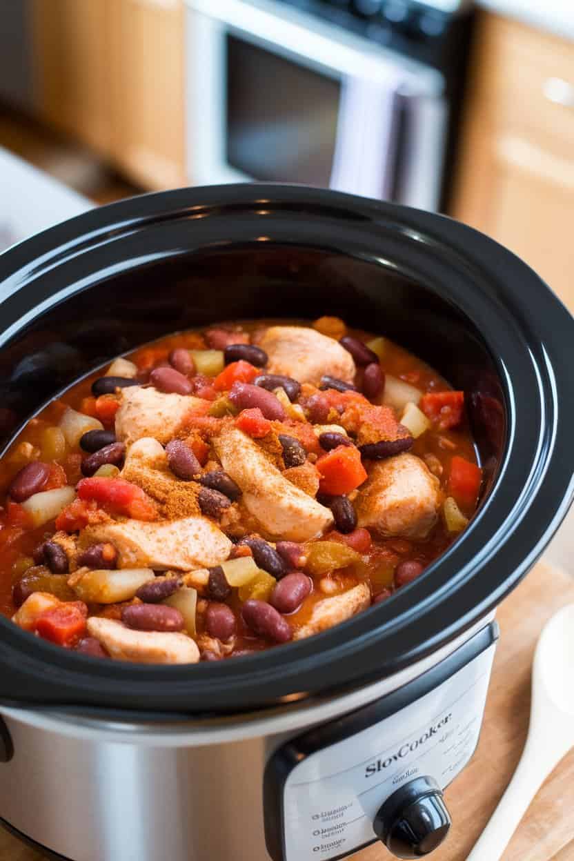 slow cooker chicken chili1