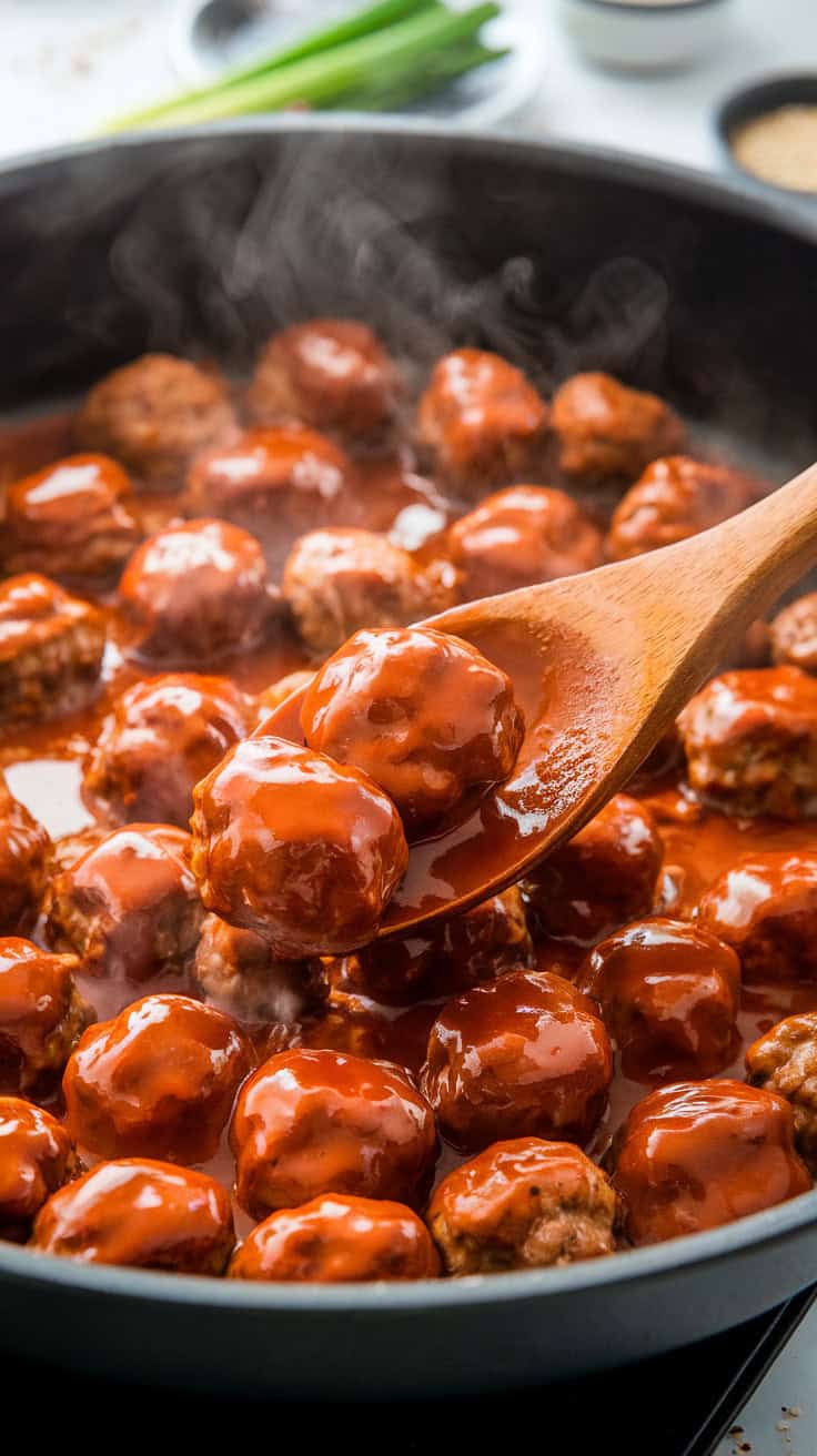 Sweet and Spicy Korean Meatballs