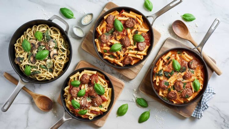 Pasta Dinner Process 20 Quick and Easy Pasta Skillet Dinners for Busy Weeknights