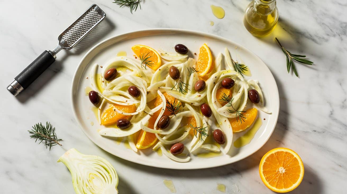 Fennel Orange Salad served as a side dish | EpicureDelight