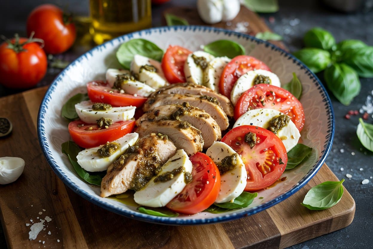 Caprese Salad served as a side dish | EpicureDelight