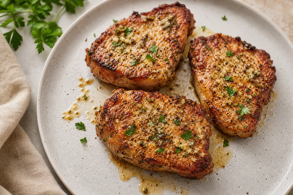 Air Fryer Garlic Parmesan Pork Chops | EpicureDelight