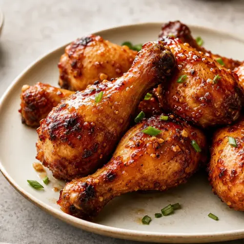 Honey Garlic Air Fryer Chicken Drumsticks | EpicureDelight