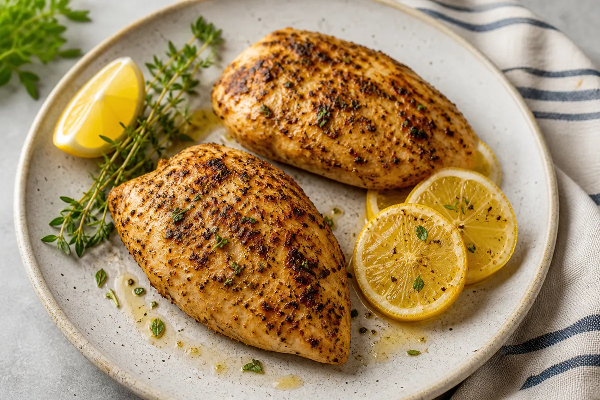 Air Fryer Lemon Pepper Chicken Breasts | EpicureDelight