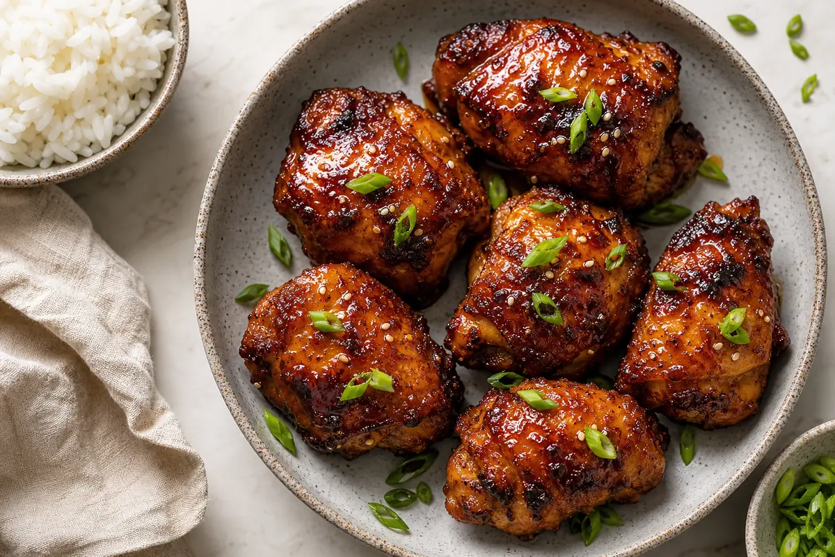 Air Fryer Teriyaki Chicken Thighs | EpicureDelight