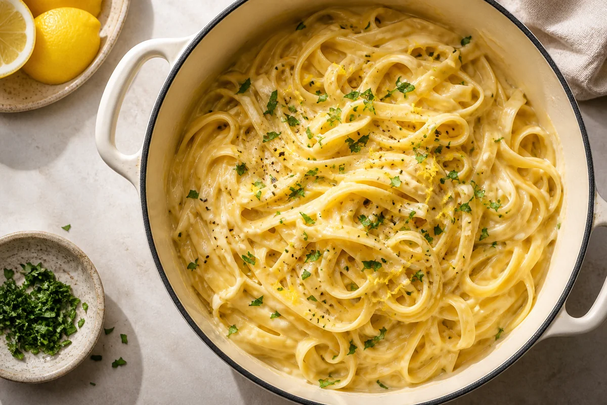 Creamy Lemon One-Pot Pasta | EpicureDelight