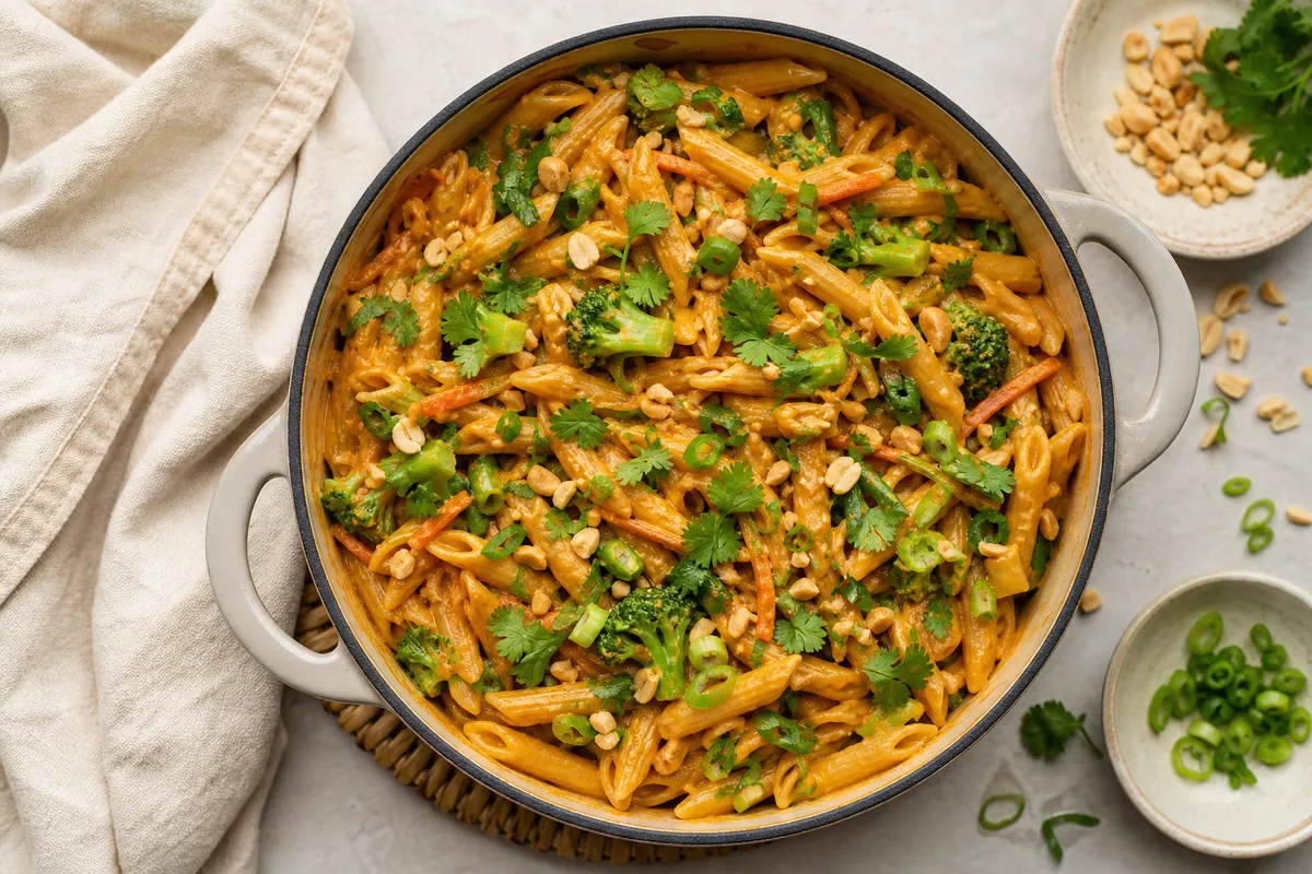 Thai Peanut One-Pot Pasta | EpicureDelight