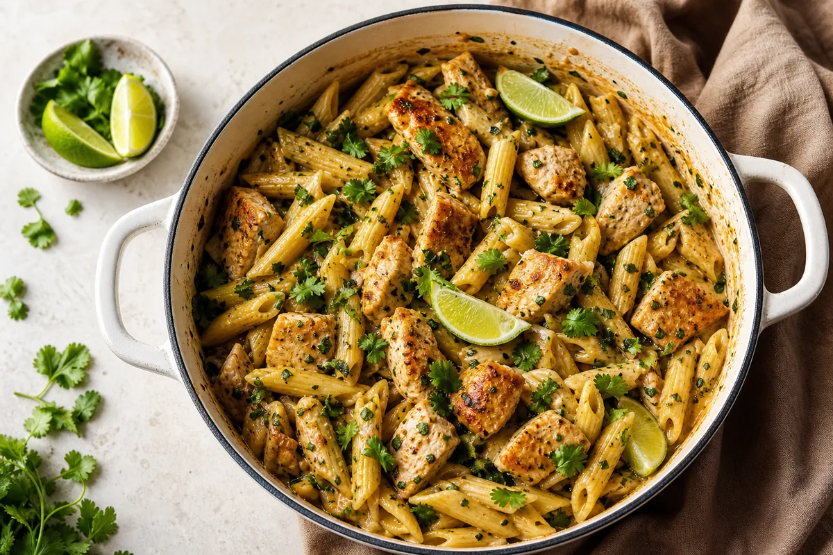 Cilantro Lime Chicken One-Pot Pasta | EpicureDelight