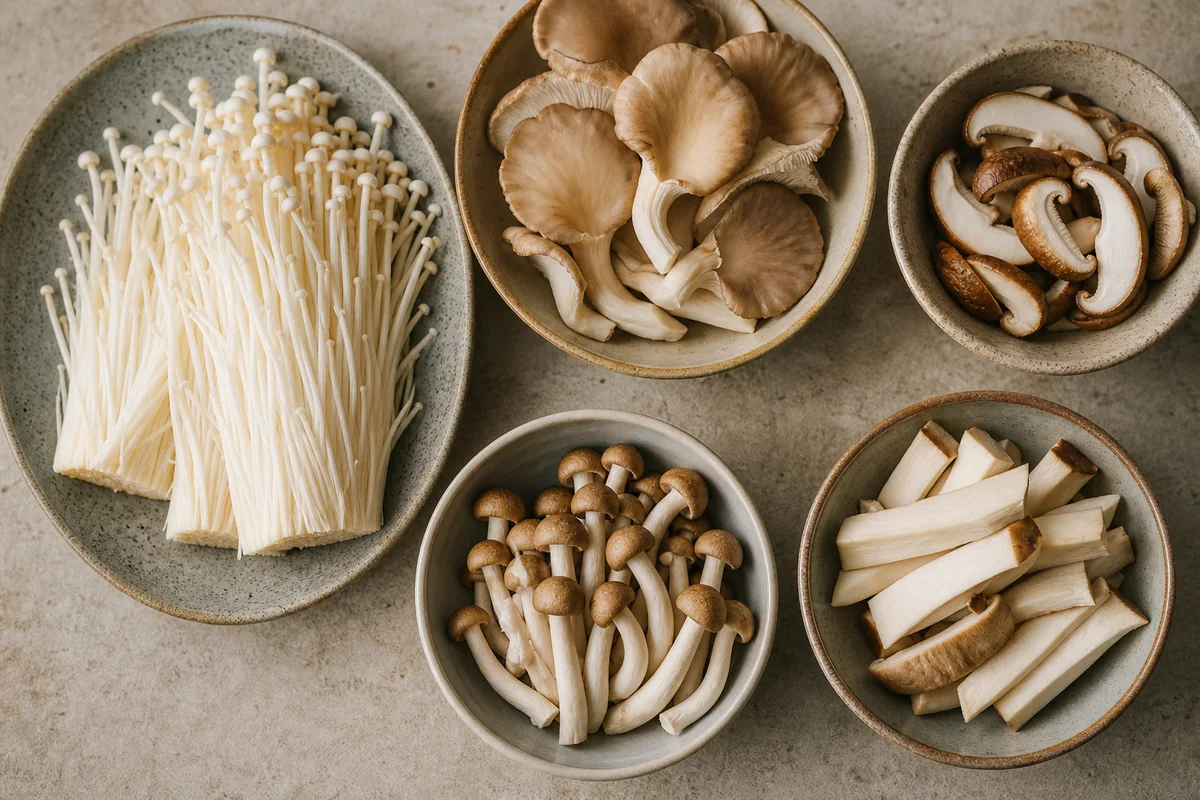 5 Best Enoki Mushroom Substitutes (Ranked) | EpicureDelight