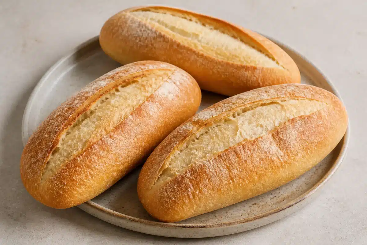 Crusty Hoagie Rolls served as a side dish | EpicureDelight
