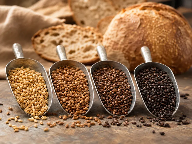 Pale amber brown and dark roasted malted barley | EpicureDelight