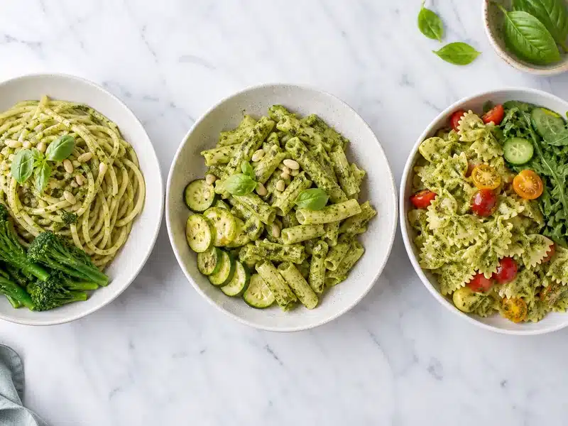 Hot, room-temperature, and cold pesto pasta pairings | EpicureDelight