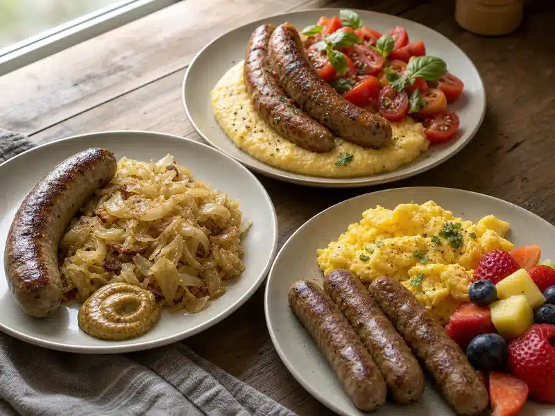 Side dishes paired with bratwurst, Italian sausage, and breakfast sausage | EpicureDelight