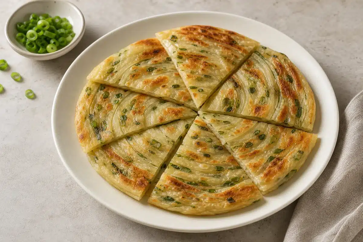 Scallion Pancakes served as a side dish | EpicureDelight